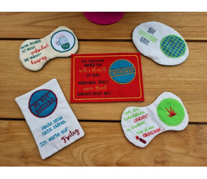 Stickdatei ITH - Mug Rug Censored